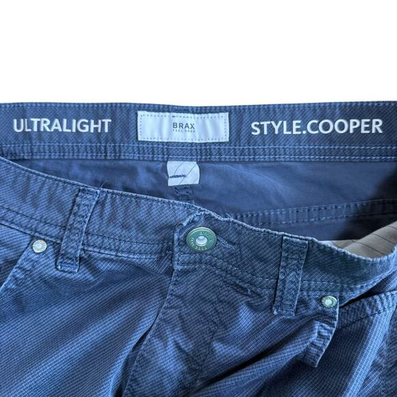 Brax Pants Men's Ultralight Cooper Blue 32/30 Stretch Career Preppy Prep Casual - Picture 6 of 11